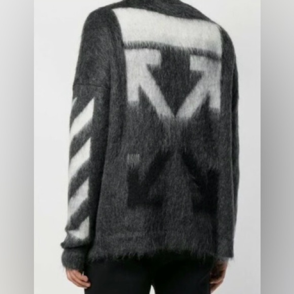 Off White Virgil Abloh arrows mohair sweater unisex size medium